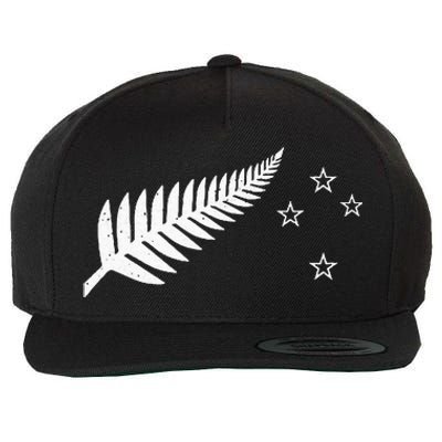 New Zealand Fern Flag Kiwi Pride Wool Snapback Cap