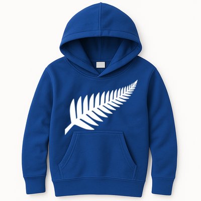 New Zealand Fern Icon Nz Black Proud Kiwi Gift Kids Hoodie