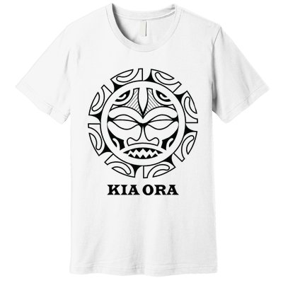 New Zealand Kia Ora Culture Symbol Haka Maori Dance Premium T-Shirt