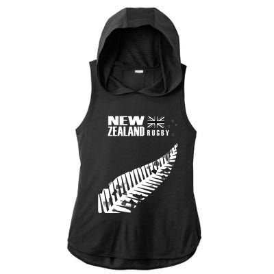 New Zealand Rugby Fan Haka Ladies PosiCharge Tri-Blend Wicking Draft Hoodie Tank