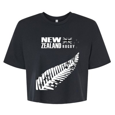 New Zealand Rugby Fan Haka Bella+Canvas Jersey Crop Tee