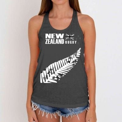 New Zealand Rugby Fan Haka Women's Knotted Racerback Tank