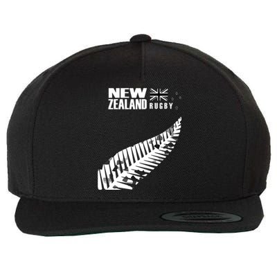 New Zealand Rugby Fan Haka Wool Snapback Cap