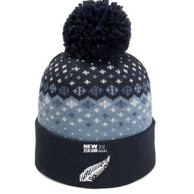 New Zealand Rugby Fan Haka The Baniff Cuffed Pom Beanie