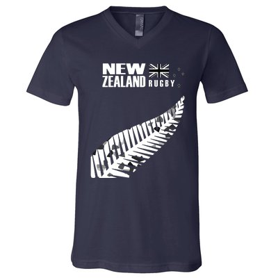 New Zealand Rugby Fan Haka V-Neck T-Shirt