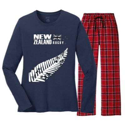 New Zealand Rugby Fan Haka Women's Long Sleeve Flannel Pajama Set 