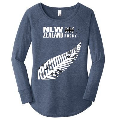 New Zealand Rugby Fan Haka Women's Perfect Tri Tunic Long Sleeve Shirt