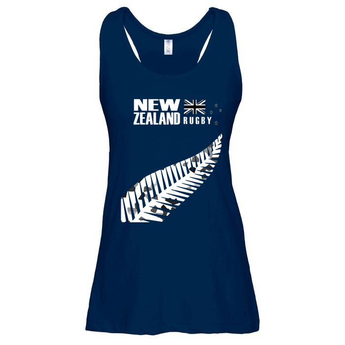 New Zealand Rugby Fan Haka Ladies Essential Flowy Tank