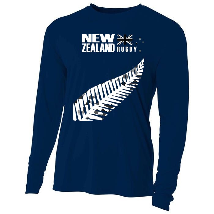 New Zealand Rugby Fan Haka Cooling Performance Long Sleeve Crew