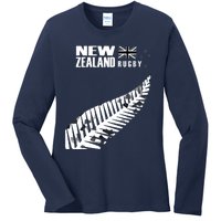 New Zealand Rugby Fan Haka Ladies Long Sleeve Shirt