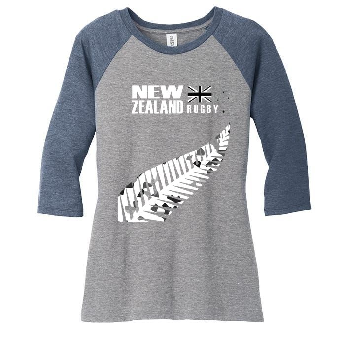 New Zealand Rugby Fan Haka Women's Tri-Blend 3/4-Sleeve Raglan Shirt