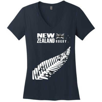 New Zealand Rugby Fan Haka Women's V-Neck T-Shirt