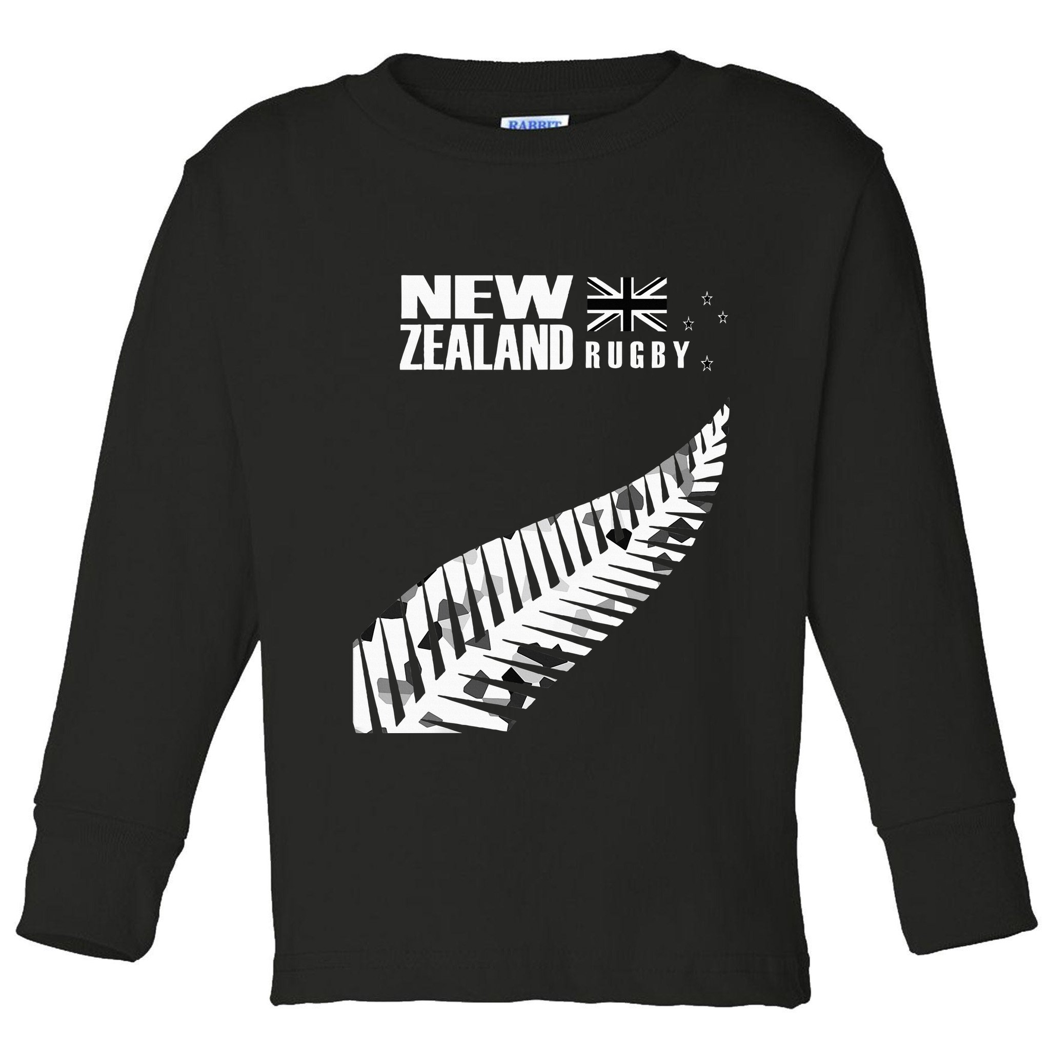 New Zealand Rugby Fan Haka Toddler Long Sleeve Shirt