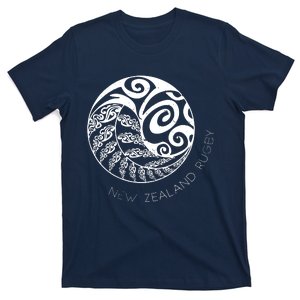 New Zealand Rugby Maori Inspired Kiwi Silver Fern T-Shirt