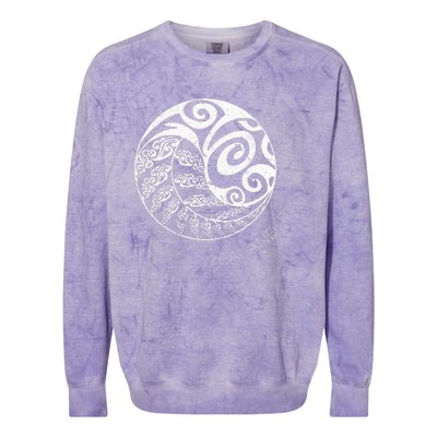 New Zealand Rugby Maori Inspired Kiwi & Silver Fern Colorblast Crewneck Sweatshirt