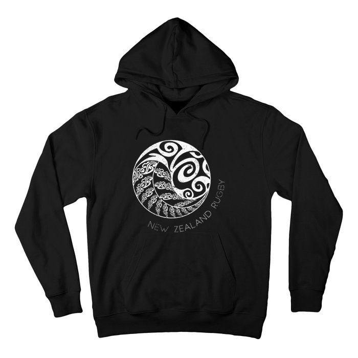 New Zealand Rugby Maori Inspired Kiwi & Silver Fern Hoodie