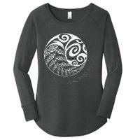 New Zealand Rugby Maori Inspired Kiwi & Silver Fern Women's Perfect Tri Tunic Long Sleeve Shirt