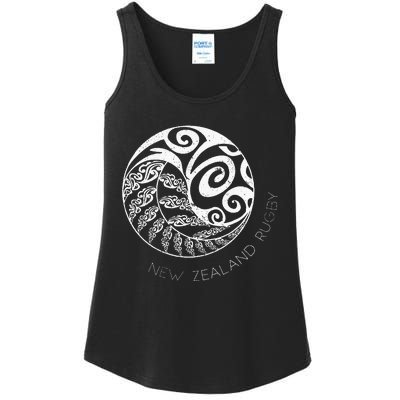 New Zealand Rugby Maori Inspired Kiwi & Silver Fern Ladies Essential Tank