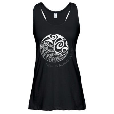 New Zealand Rugby Maori Inspired Kiwi & Silver Fern Ladies Essential Flowy Tank