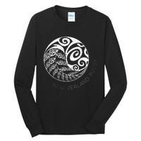 New Zealand Rugby Maori Inspired Kiwi & Silver Fern Tall Long Sleeve T-Shirt