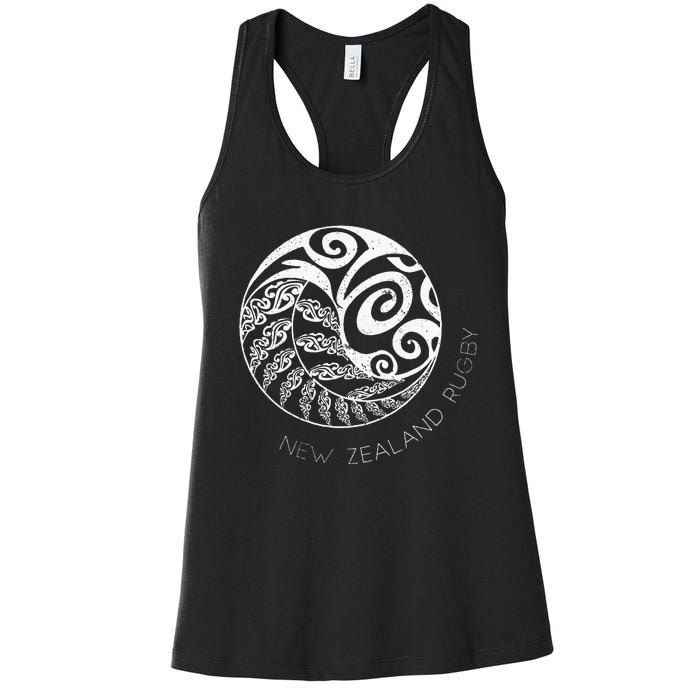 New Zealand Rugby Maori Inspired Kiwi & Silver Fern Women's Racerback Tank