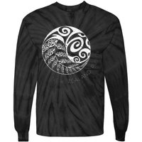 New Zealand Rugby Maori Inspired Kiwi & Silver Fern Tie-Dye Long Sleeve Shirt