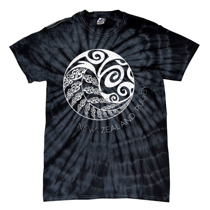 New Zealand Rugby Maori Inspired Kiwi & Silver Fern Tie-Dye T-Shirt