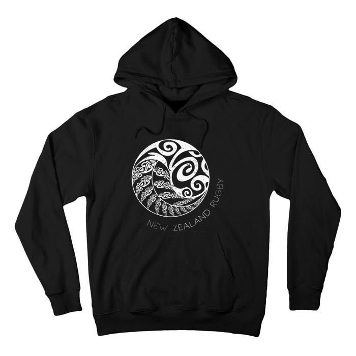 New Zealand Rugby Maori Inspired Kiwi & Silver Fern Tall Hoodie