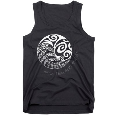 New Zealand Rugby Maori Inspired Kiwi & Silver Fern Tank Top