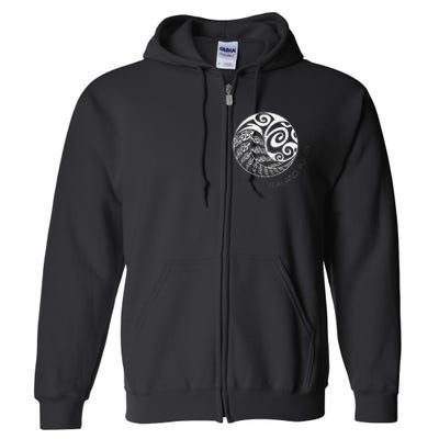 New Zealand Rugby Maori Inspired Kiwi & Silver Fern Full Zip Hoodie