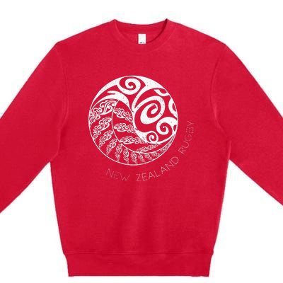 New Zealand Rugby Maori Inspired Kiwi & Silver Fern Premium Crewneck Sweatshirt