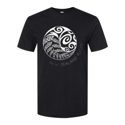 New Zealand Rugby Maori Inspired Kiwi & Silver Fern Softstyle CVC T-Shirt