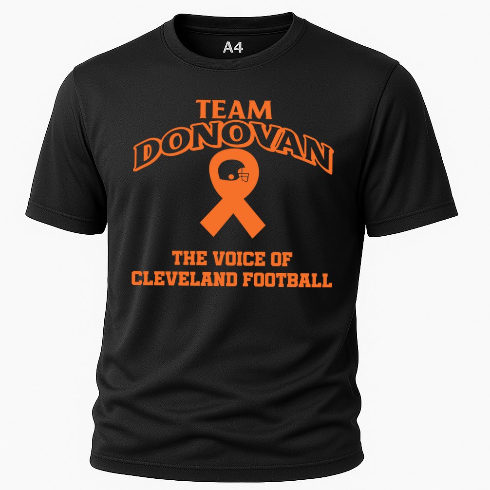 Nathan Zegura Wearing Team Donovan The Voice Of Cleveland Football Cooling Performance Crew T-Shirt