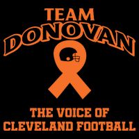 Nathan Zegura Wearing Team Donovan The Voice Of Cleveland Football 16 in Basic Backpack