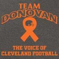 Nathan Zegura Wearing Team Donovan The Voice Of Cleveland Football Cotton Canvas Backpack