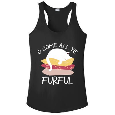 O Come All Ye Furful Ladies PosiCharge Competitor Racerback Tank