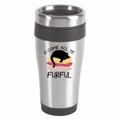 O Come All Ye Furful 16oz Travel Tumbler