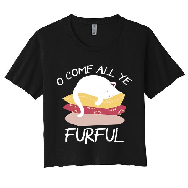 O Come All Ye Furful Crop Top