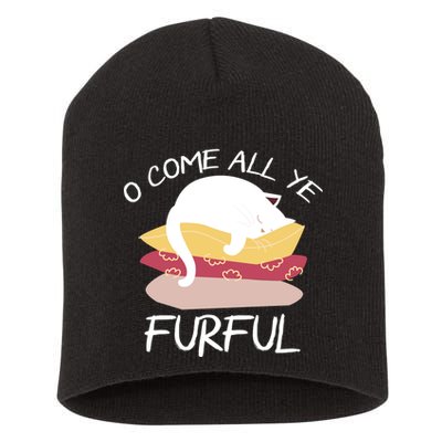 O Come All Ye Furful Short Acrylic Beanie
