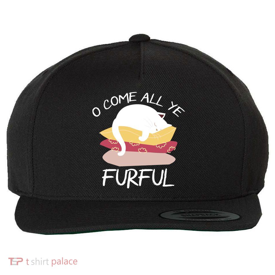 O Come All Ye Furful Wool Snapback Cap
