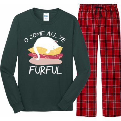 O Come All Ye Furful Long Sleeve Pajama Set