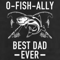 O-Fish-Ally Best Dad Ever Adult Drive Performance Visor