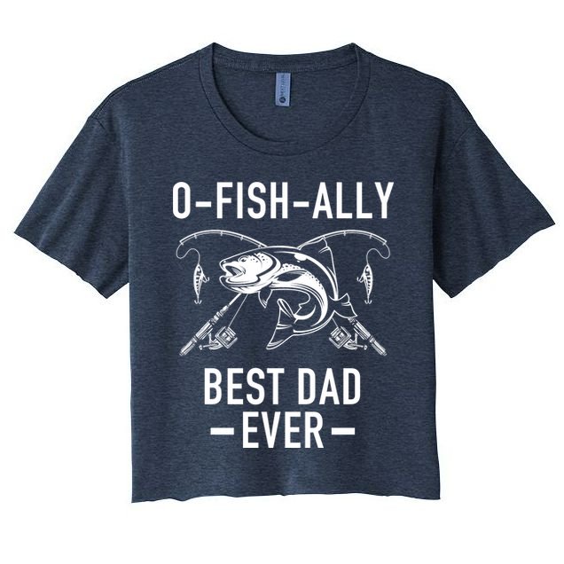 O-Fish-Ally Best Dad Ever Crop Top