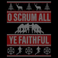 O Scrum All Ye Faithful Ugly Christmas Sweater Premium T-Shirt