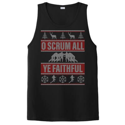 O Scrum All Ye Faithful Ugly Christmas Sweater PosiCharge Competitor Tank