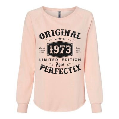 Original 1973 50 Years Old 50th Birthday Gifts Womens California Wash Sweatshirt