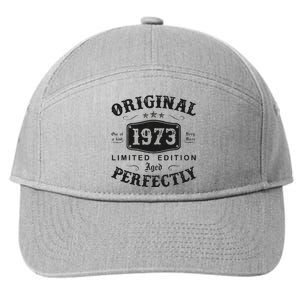 Original 1973 50 Years Old 50th Birthday Gifts 7-Panel Snapback Hat