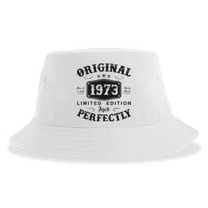 Original 1973 50 Years Old 50th Birthday Gifts Sustainable Bucket Hat