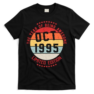 Oct 1995 Birthday The Year Of Being Awesome Gift T-Shirt