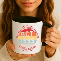 Oct 1995 Birthday The Year Of Being Awesome Gift Mug